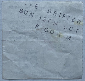 Drifters Original Used Concert Ticket Hammersmith Odeon London 12th Oct 1975