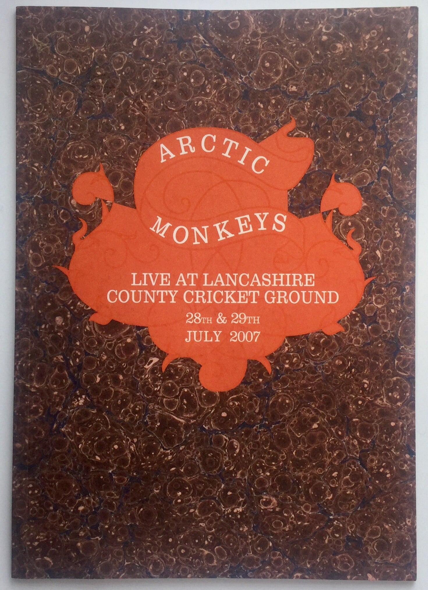 Arctic Monkeys Amy Winehouse Original Concert Programme Lancashire Cricket Ground Manchester 2007