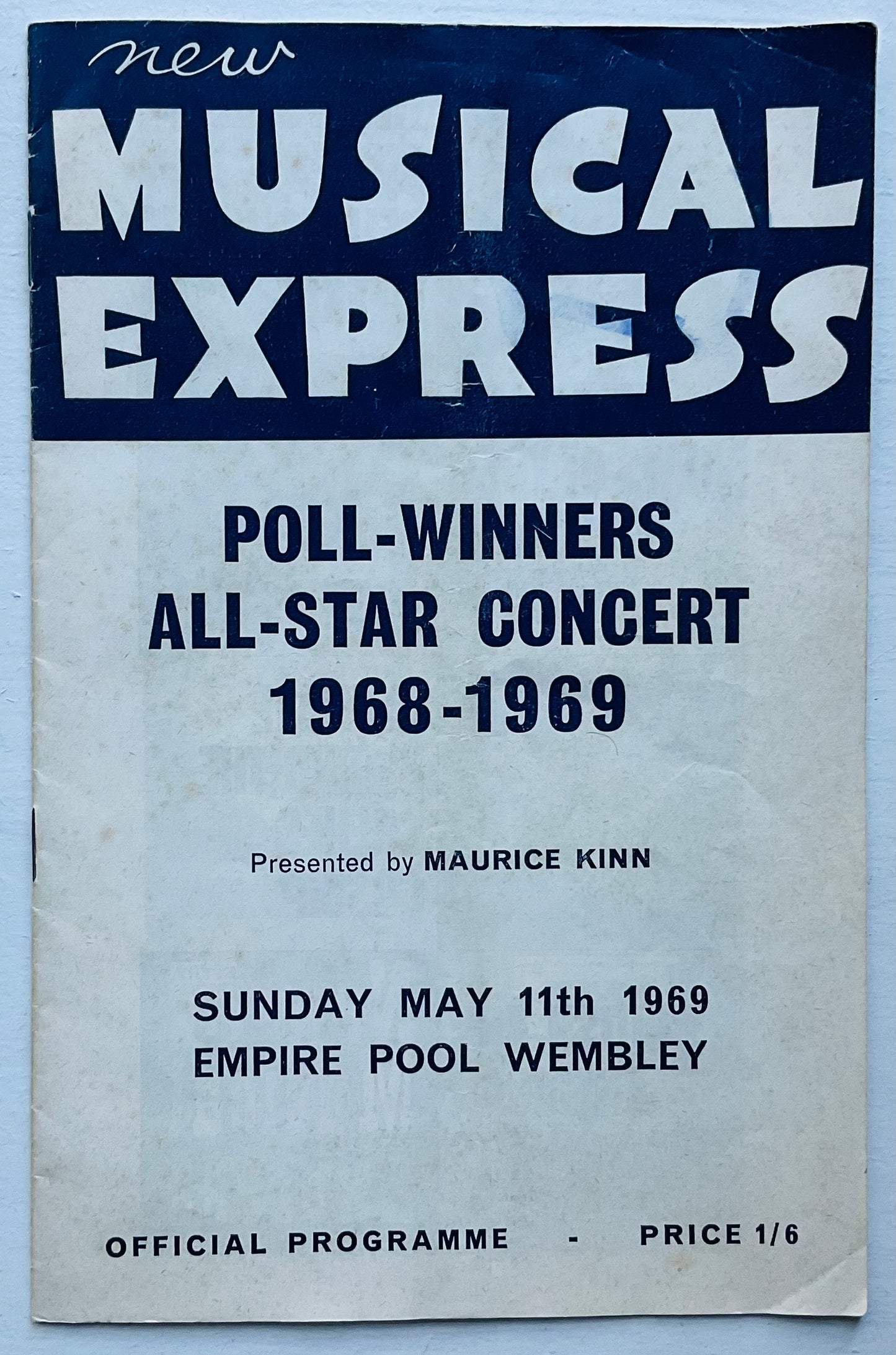 Love Affair Amen Corner NME Poll Winners Programme Wembley 1969