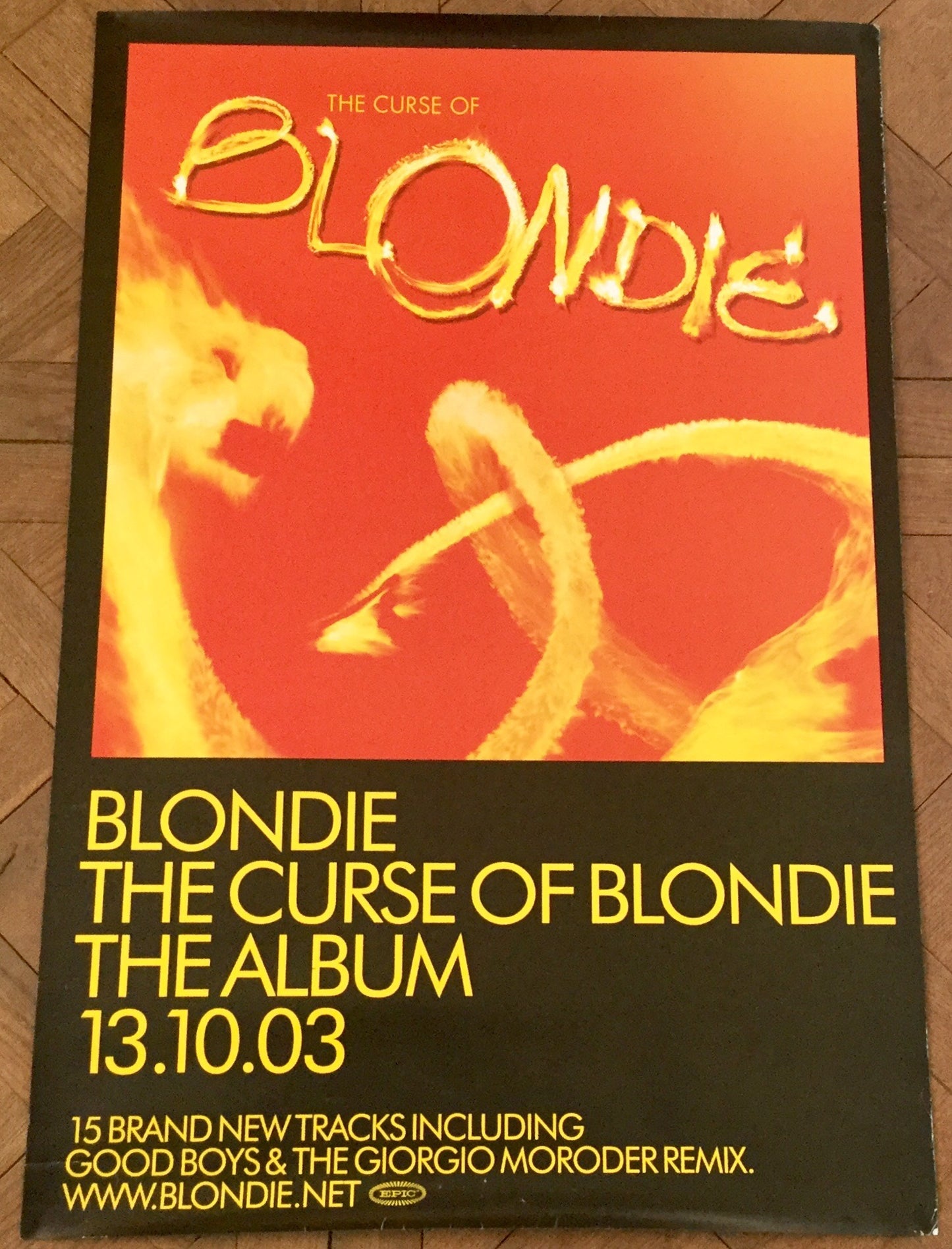 Blondie The Curse of Blondie Album Original Promo Poster Epic Records 2003