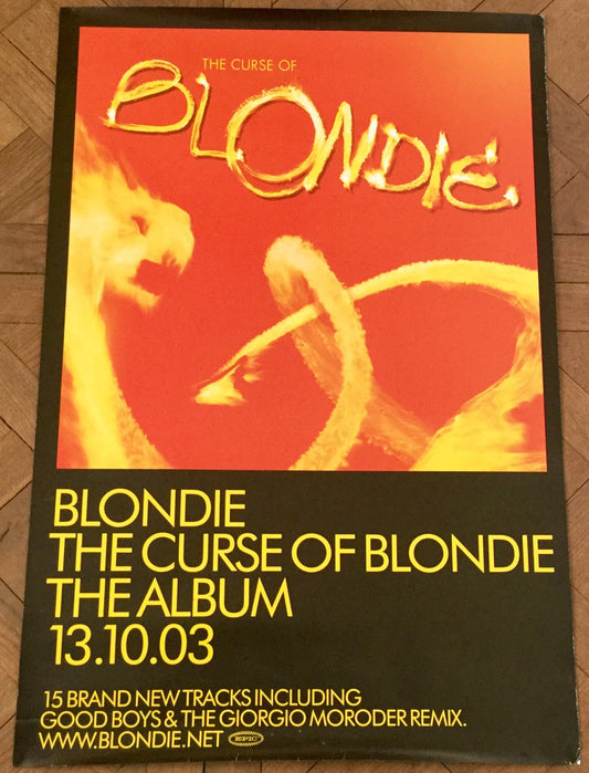 Blondie The Curse of Blondie Album Original Promo Poster Epic Records 2003