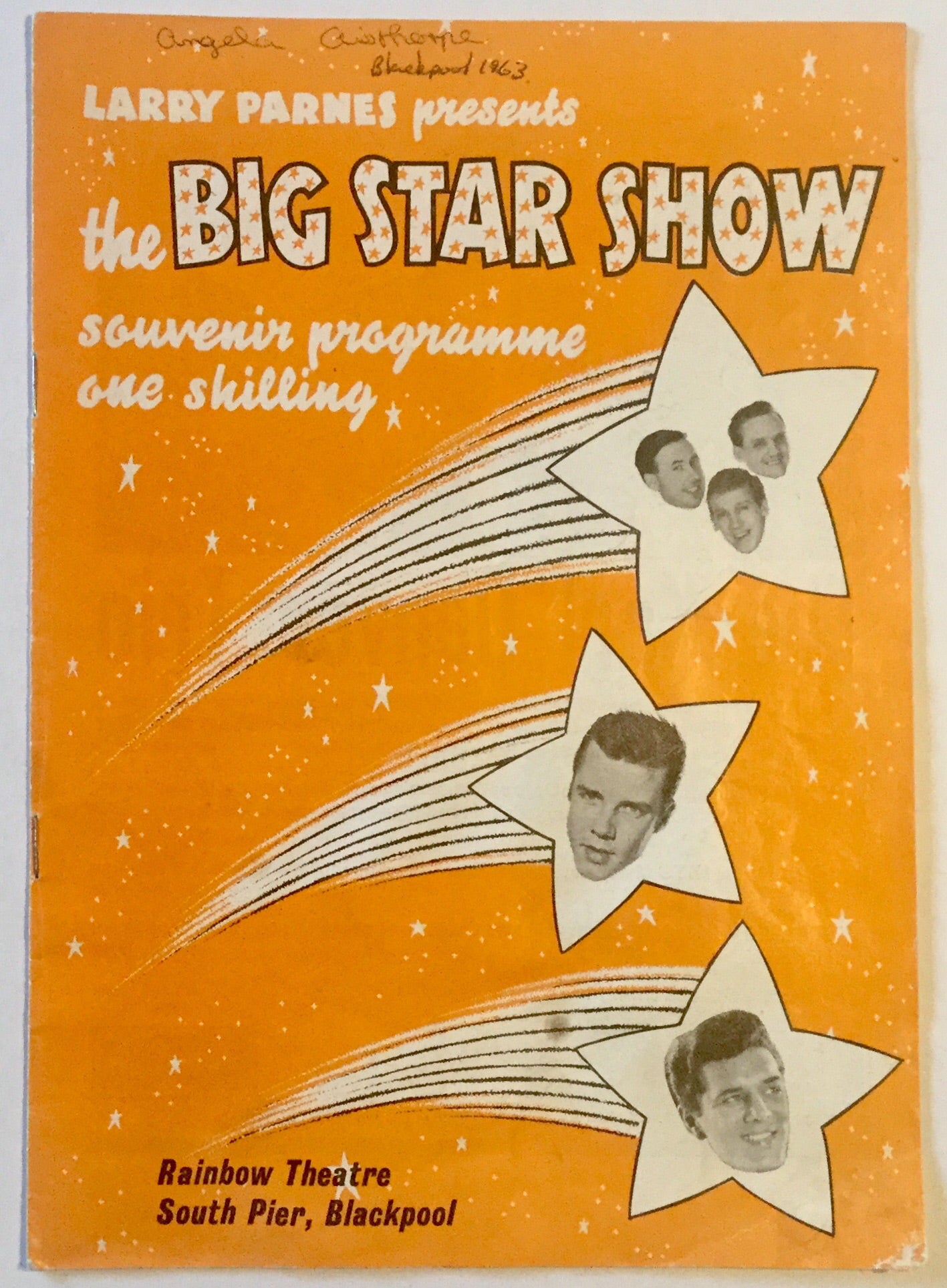 Karl Denver Trio Marty Wilde Original Concert Programme Rainbow Theatre 1963