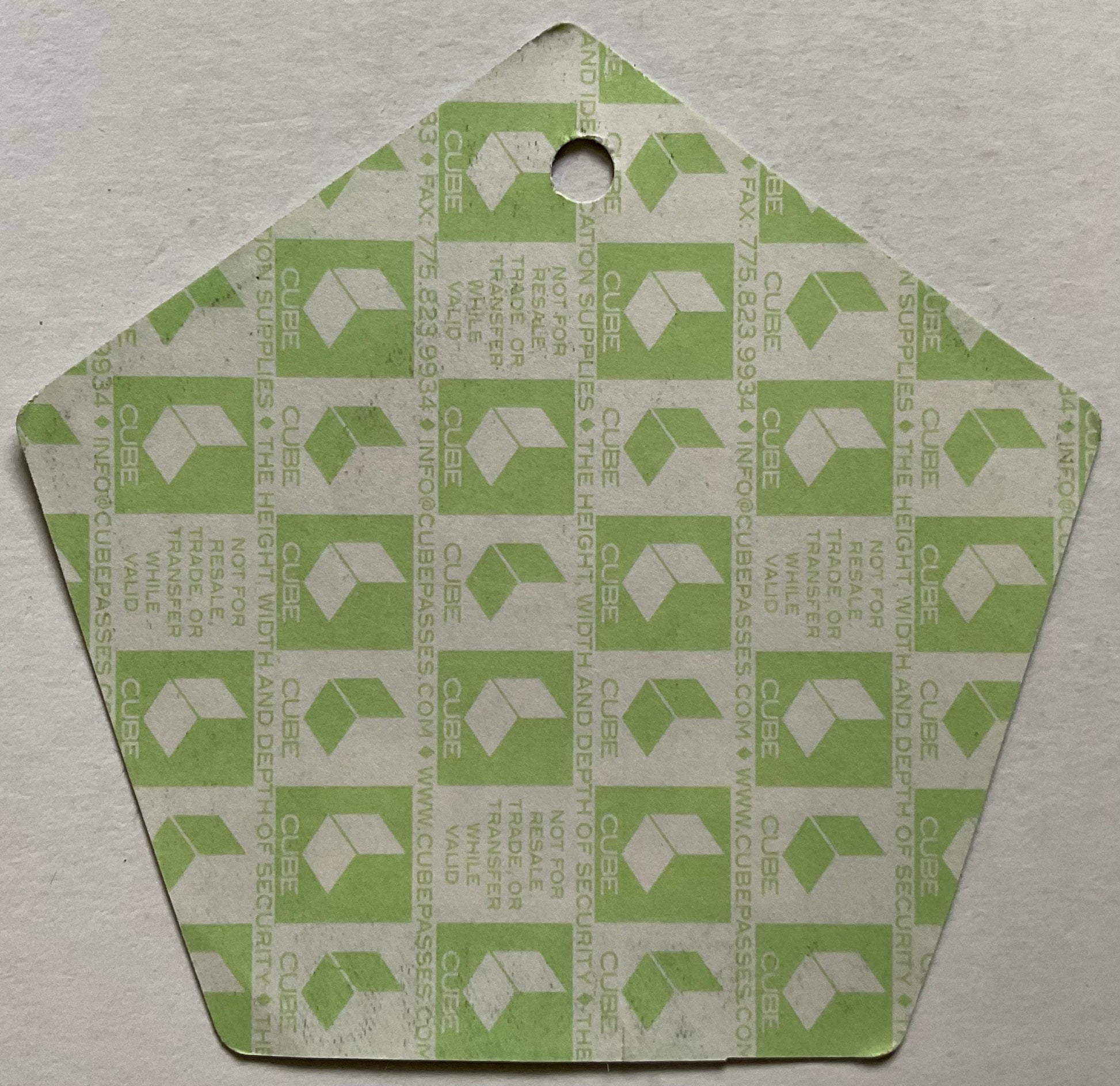 Bon Jovi Original Unused Backstage Pass Ticket Madison Square Garden New York 5th Mar 2011