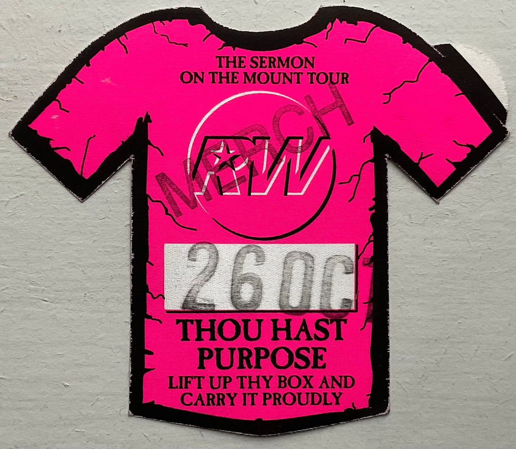 Robbie Williams Original Unused Concert Backstage Pass Ticket MEN Arena Manchester 26th Oct 2000