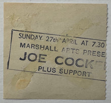 Load image into Gallery viewer, Joe Cocker Original Used Concert Ticket Hammersmith Odeon London 27th Apr 1986