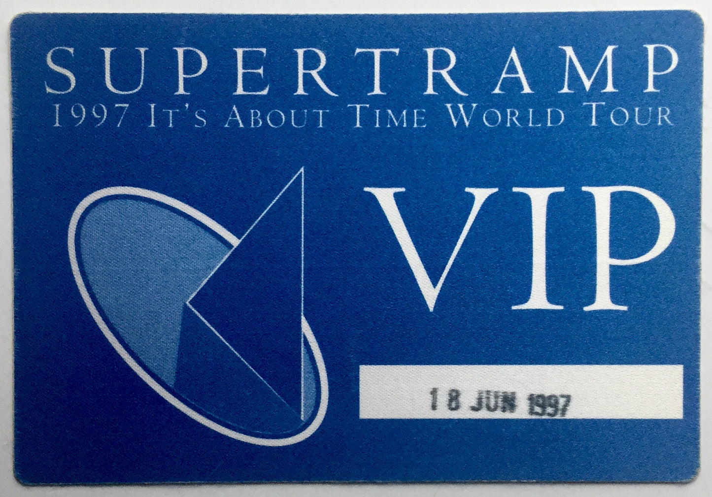 Supertramp Original Unused Concert VIP Pass Ticket Royal Albert Hall London 18th June 1997