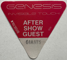Load image into Gallery viewer, Genesis Original Unused Concert Backstage Pass Ticket Giants Stadium New York 30th/31st 1987