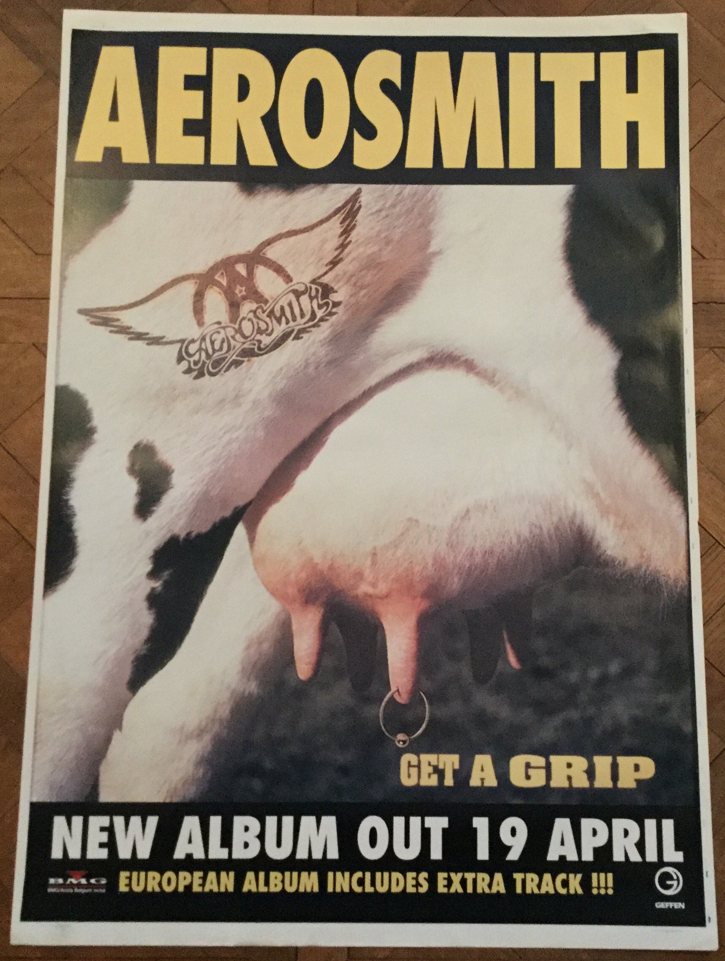 Aerosmith Get A Grip Original Promo Poster Geffin Records 1993