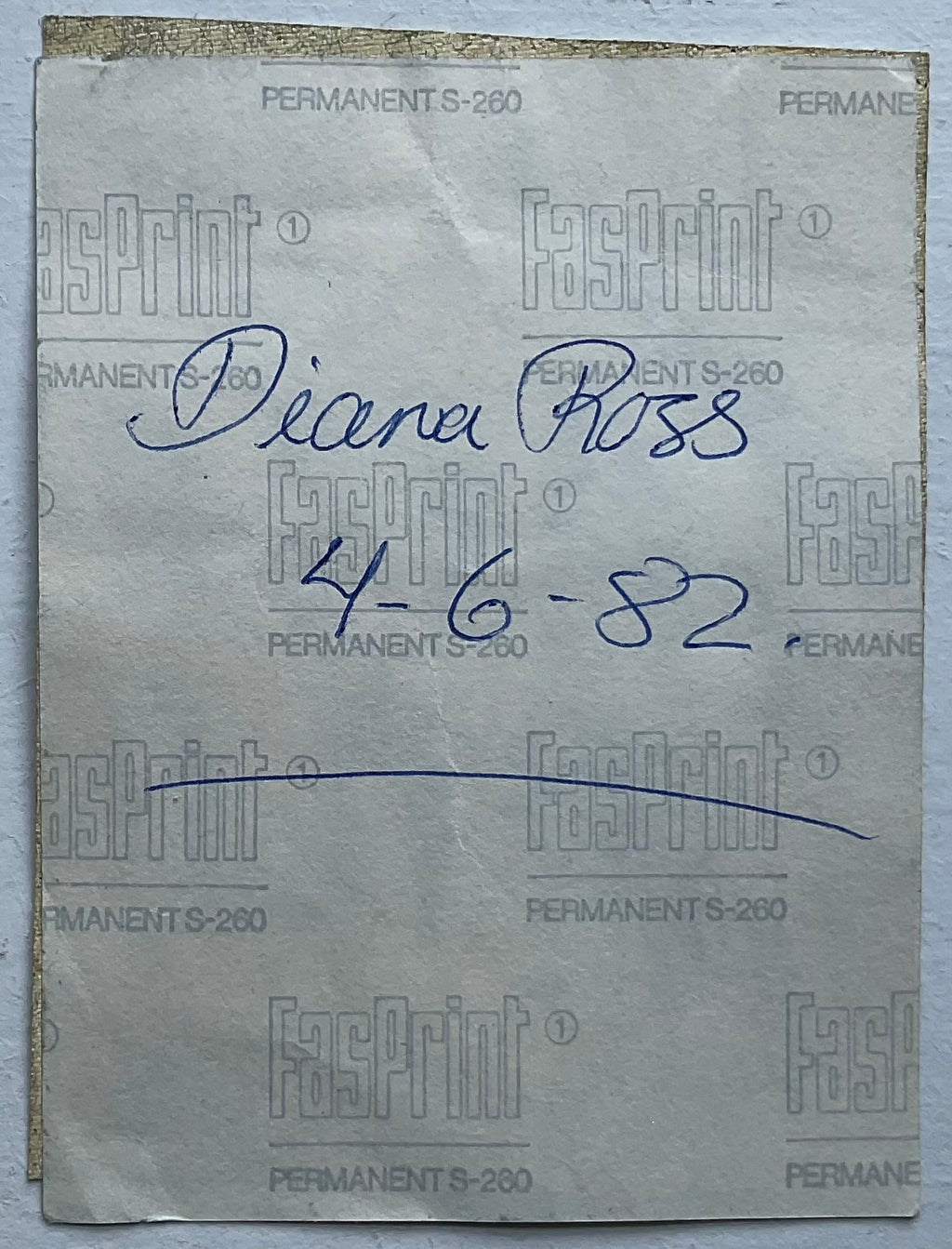 Diana Ross Original Concert Backstage Pass Ticket Wembley Arena London 4th Jun 1982