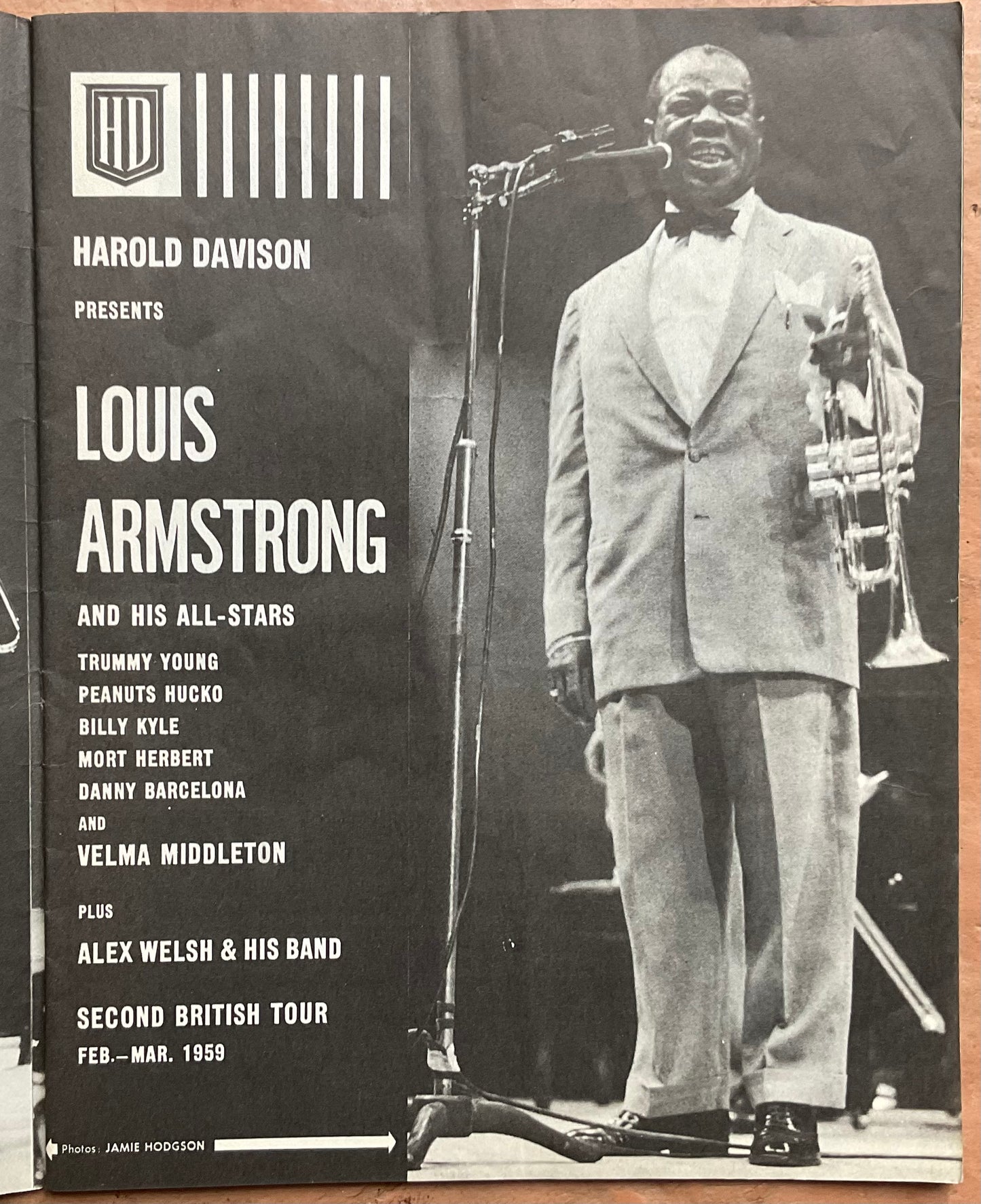 Louis Armstrong Original Concert Programme UK Tour 1959