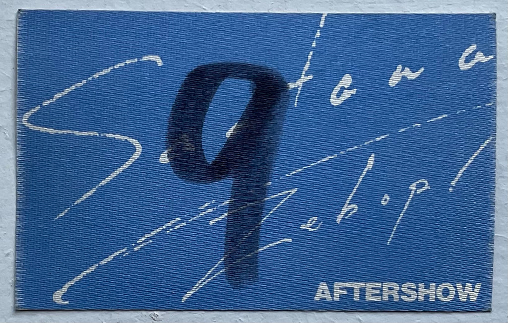 Santana Original Unused Concert Backstage Pass Ticket Hammersmith Odeon London 29th Oct 1981