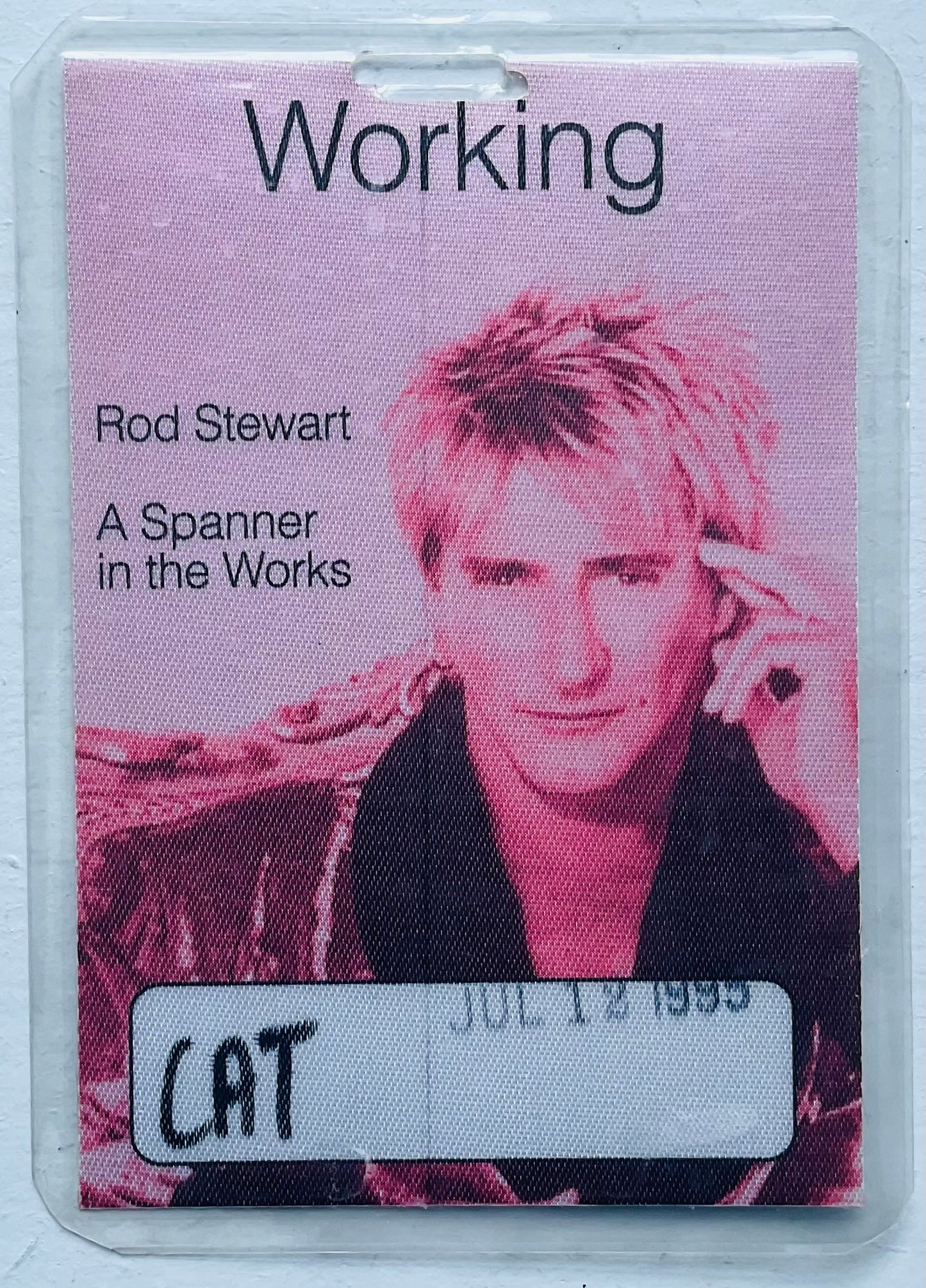 Rod Stewart Original Concert Backstage Pass Ticket Parken Stadium Copenhagen 12th Jul 1995