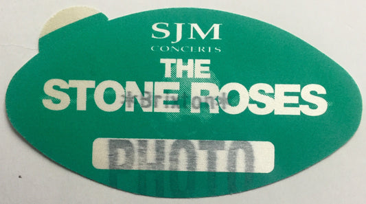 Stone Roses Original Unused Concert Photo Backstage Pass Ticket Brixton Academy London Dec 1995