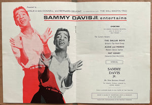 Sammy Davis Jr Original Concert Programme London Palladium 8th Apr 1963