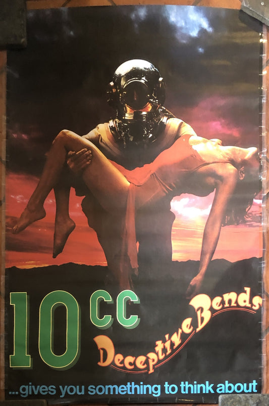 10cc Deceptive Bends Album Original Promo Poster Hipgnosis 1977