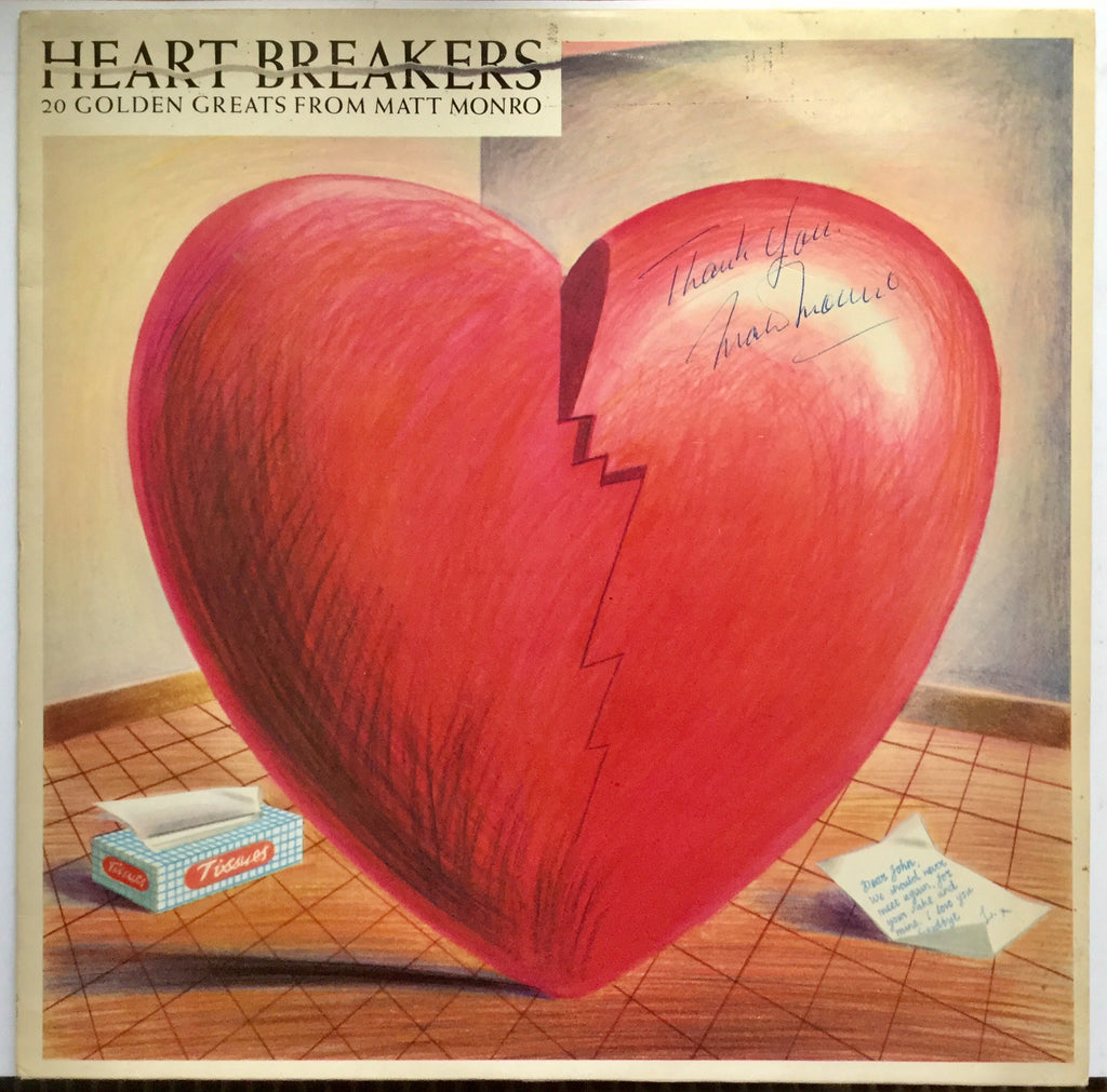 Matt Monro Heartbreakers Original Signed Autographed NMint Promo Vinyl Album LP 1980