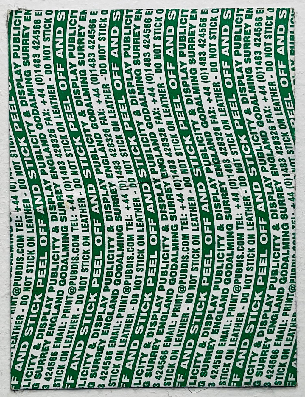 U.K. Subs Original Unused Concert Backstage Pass Ticket Garage London 17th Dec 2011