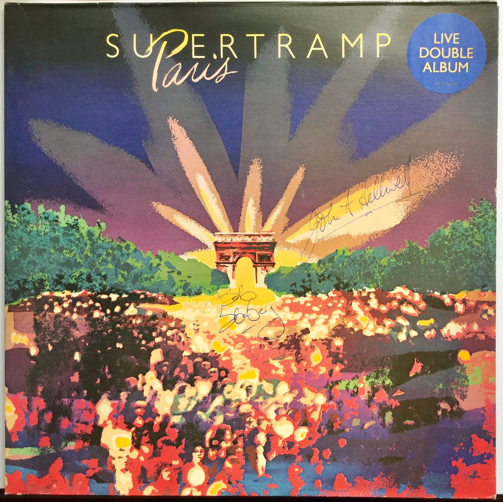 Supertramp Paris Original Signed Autographed Vinyl Album LP 1980