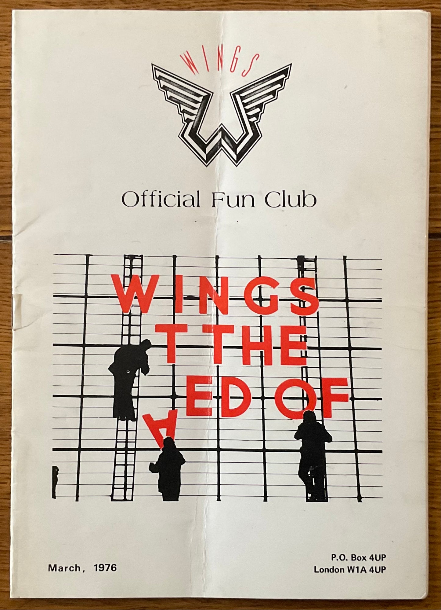 Beatles Paul McCartney Wings Official Fun Fan Club Magazine US Tour mpl 1976