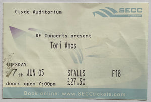 Tori Amos Original Used Concert Ticket SECC Glasgow 7th Jun 2005