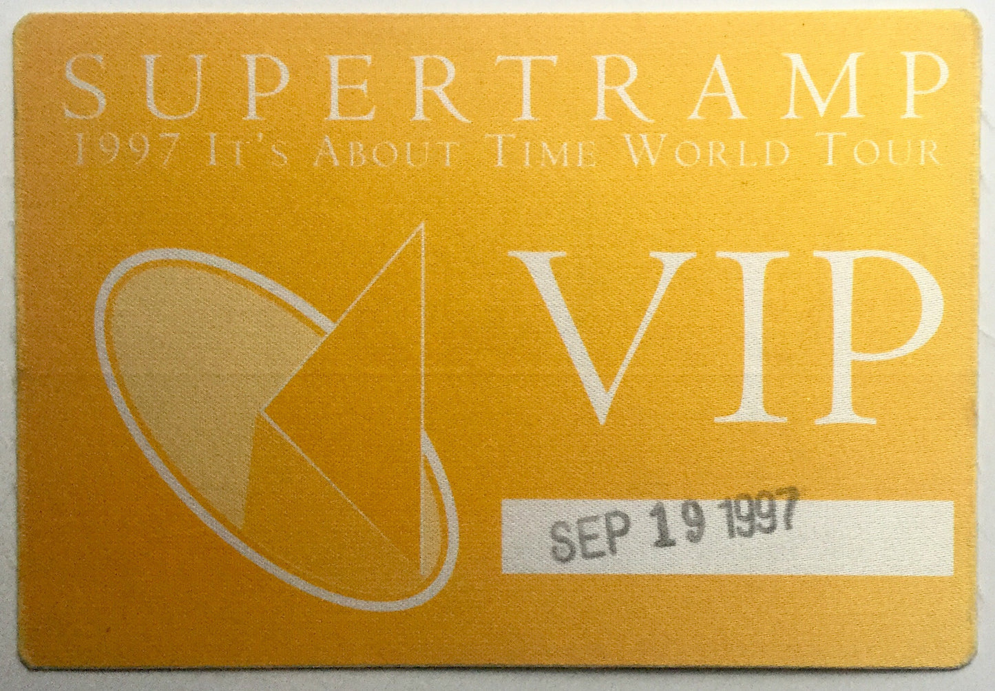 Supertramp Original Unused Concert VIP Pass Ticket Royal Albert Hall London 19th Sept 1997